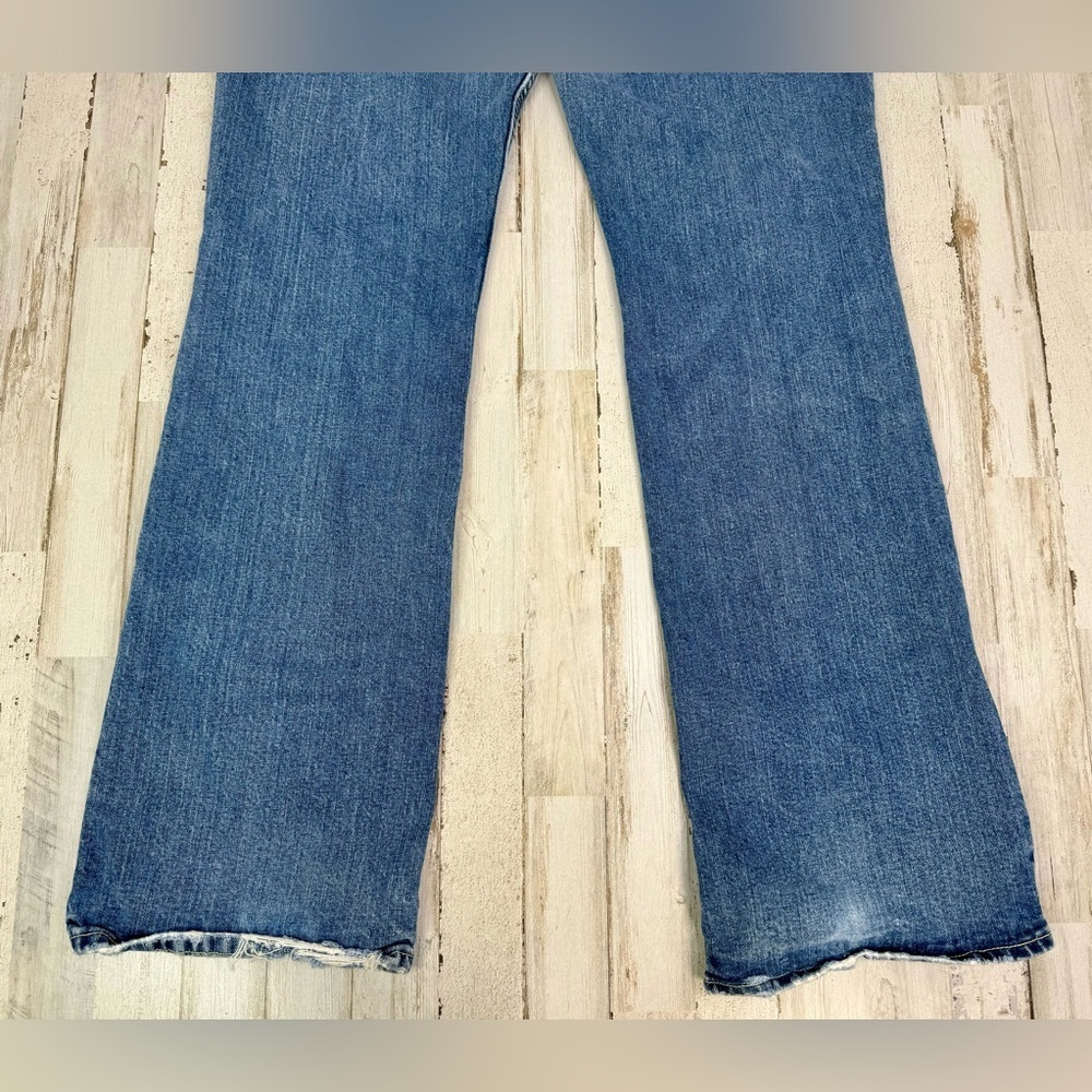 Vintage Old Navy Jeans Womens 18L Blue Mid Rise Wide Leg 38x33 Y2K Denim - Picture 10 of 10